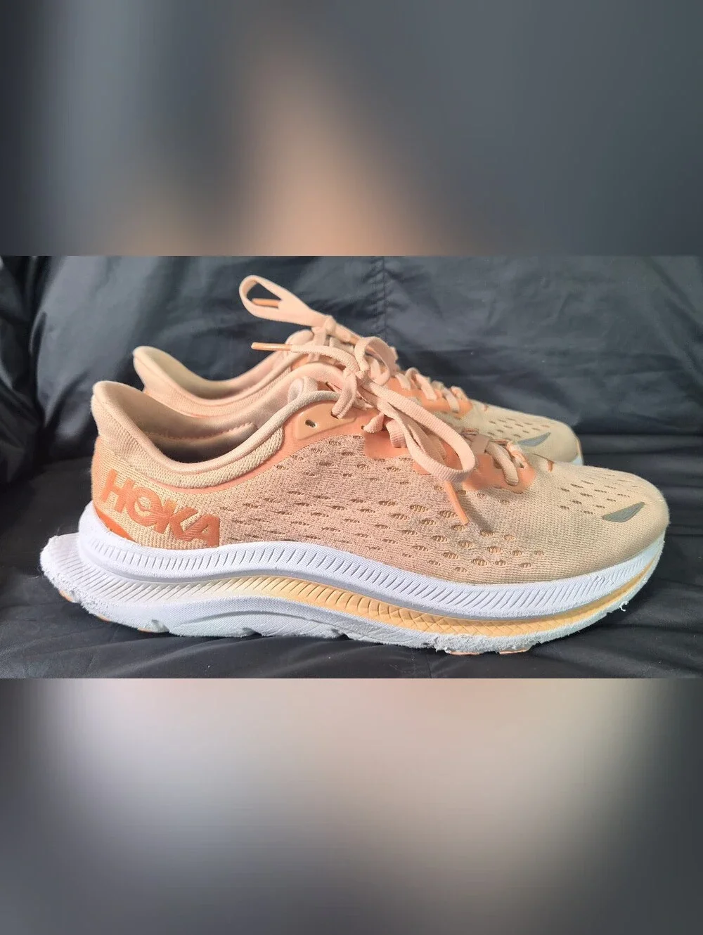 Women's HOKA ONE ONE Kawana ''Peach Parfait'' Running Shoes Sz. 7.5